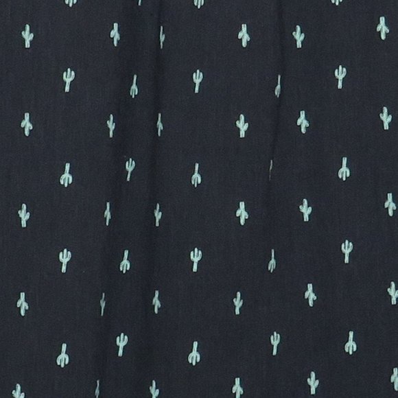 Old Navy* Men's Short Sleeve Button Down Curved‎ Hem Chest Pocket Shirt~ Large - Picture 11 of 11